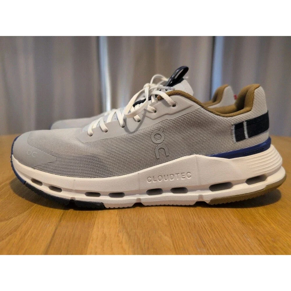 On Cloudnova Form 2 Running Sneaker Shoes Women Silver Heather Size US 8.5 EU 40